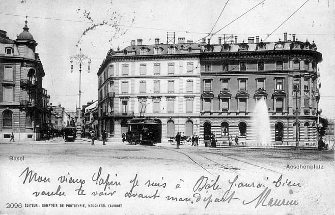 Aeschenplatz um 1901