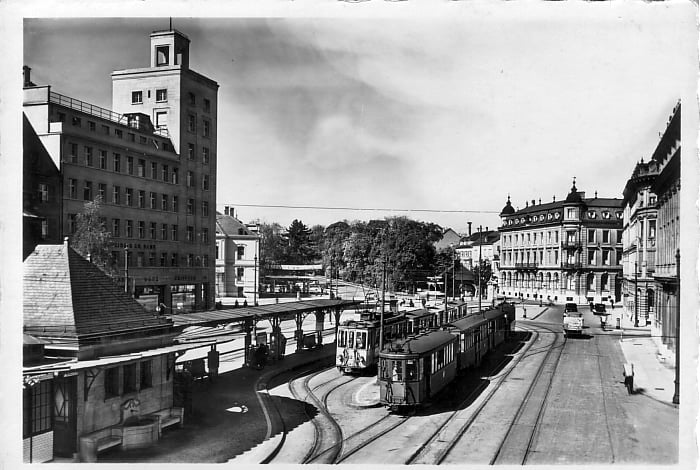 Aeschenplatz um 1940