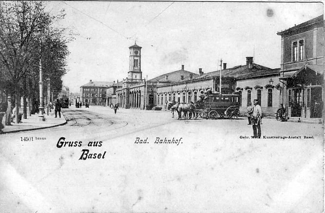 Alter Badischer Bahnhof um 1900
