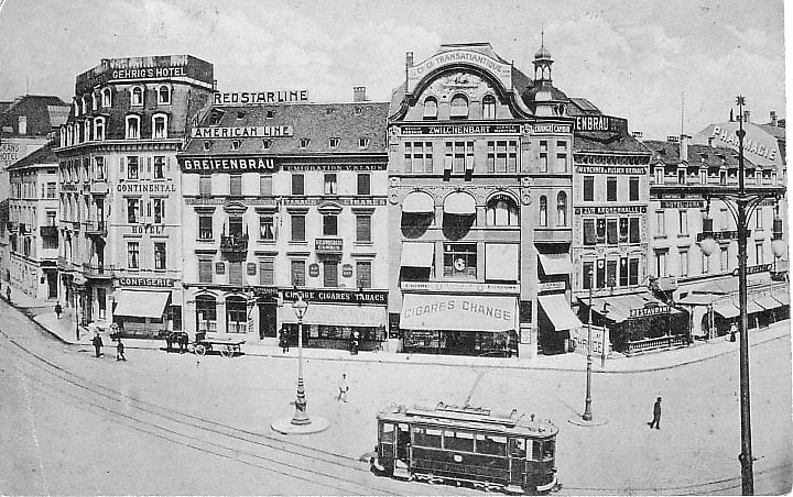 Centralbahnplatz um 1907