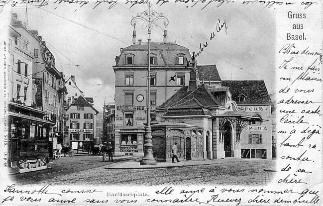 Barfüsserplatz um 1901