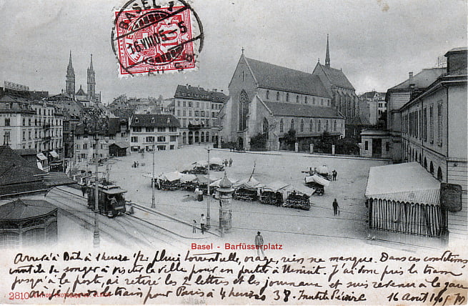 Barfüsserplatz um 1905