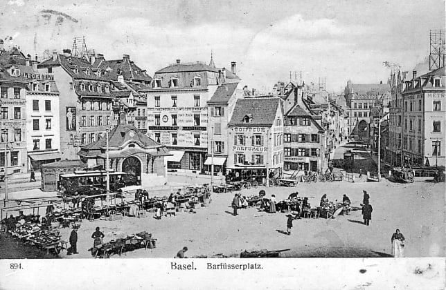 Barfüsserplatz um 1907