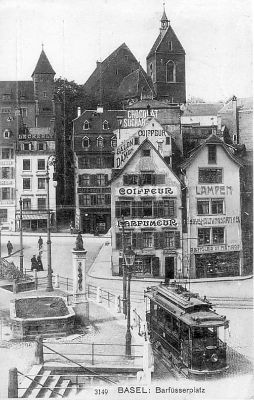 Barfüsserplatz um 1908