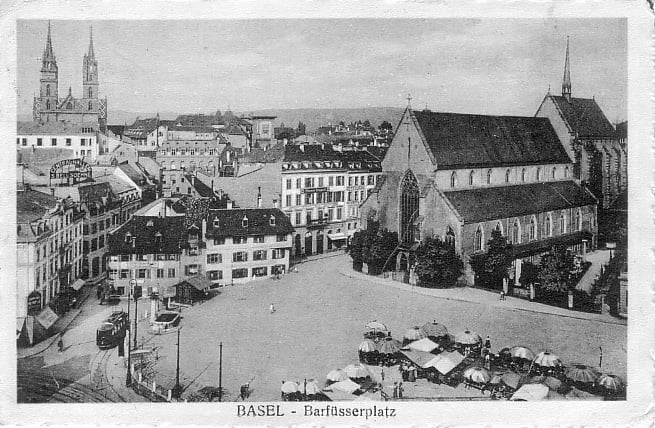 Barfüsserplatz um 1920