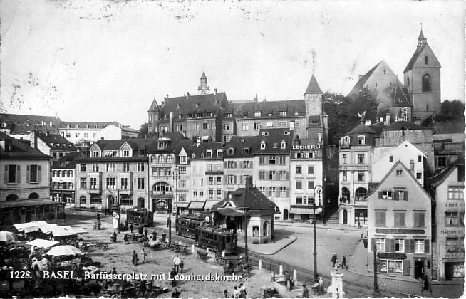 Barfüsserplatz um 1920