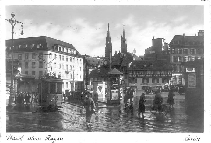 Barfüsserplatz um 1930