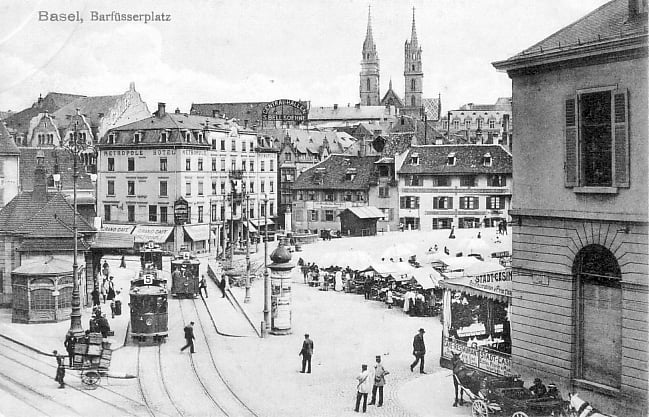 Barfüsserplatz um 1910