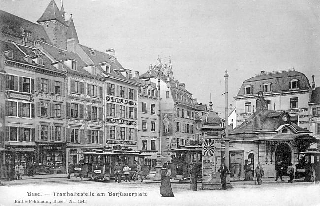 Barfüsserplatz um 1901