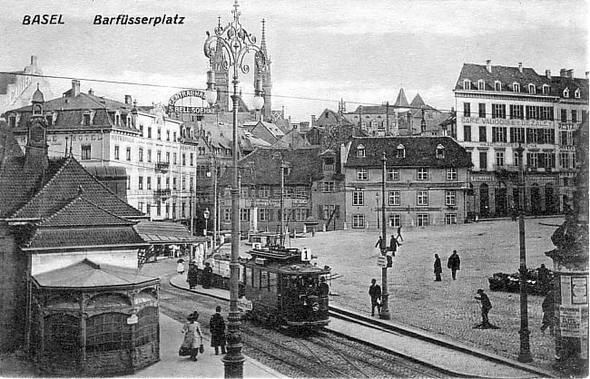 Barfüsserplatz um 1909