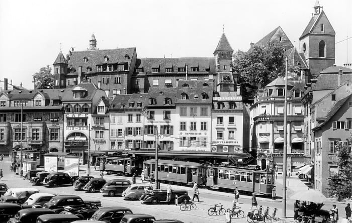 Barfüsserplatz um 1950