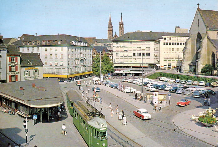 Barfüsserplatz um 1958