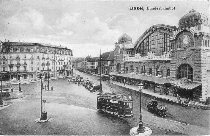 Bundesbahnhof um 1917