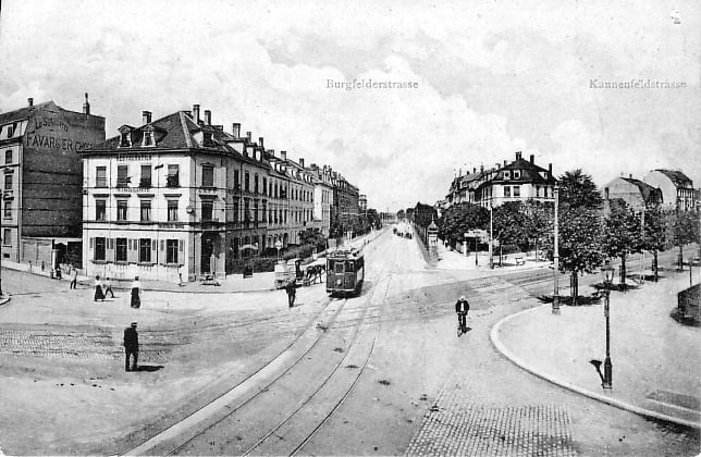 Burgfelderplatz um 1905