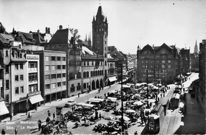 Marktplatz um 1957