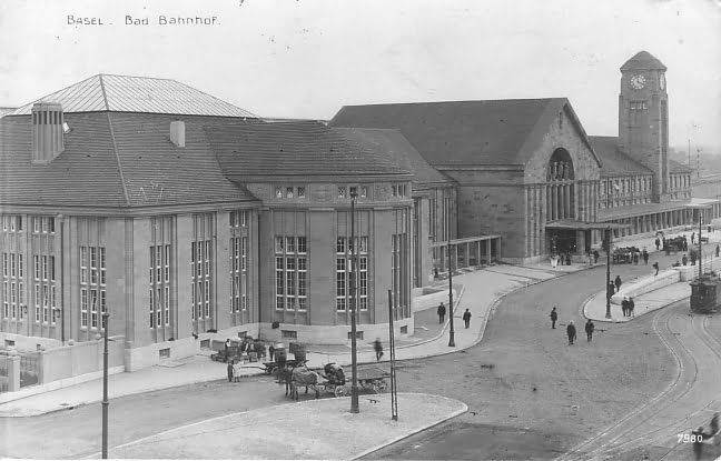 Neuer Badischer Bahnhof um 1916