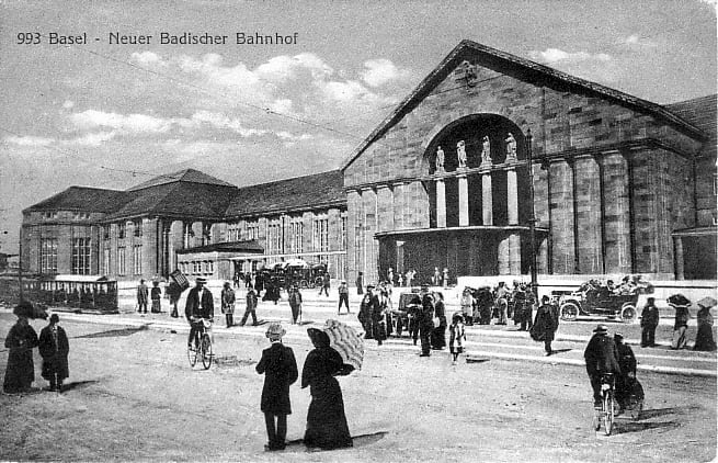 Neuer Badischer Bahnhof um 1916