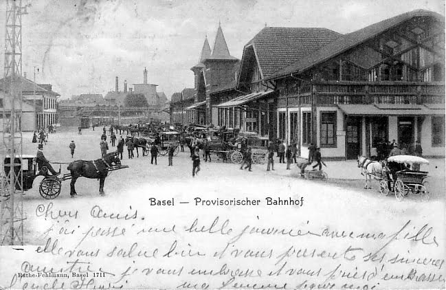 Provisorischer Bahnhof um 1903