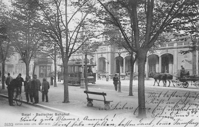 Alter Badischer Bahnhof um 1900