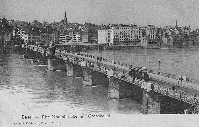 Miittlere Brücke um 1900