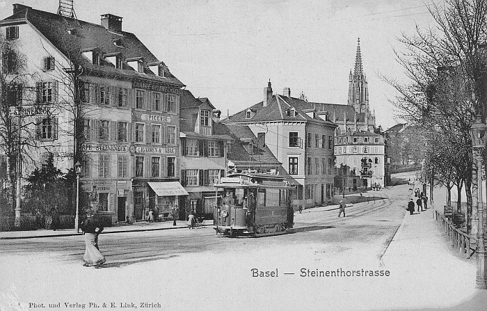 Steinentorstrasse um 1901