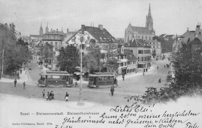 Steinentorstrasse um 1903 