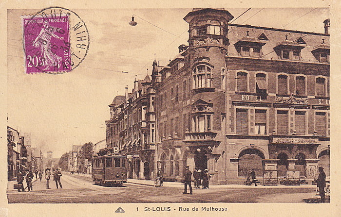 Rue de Mulhouse um 1925 